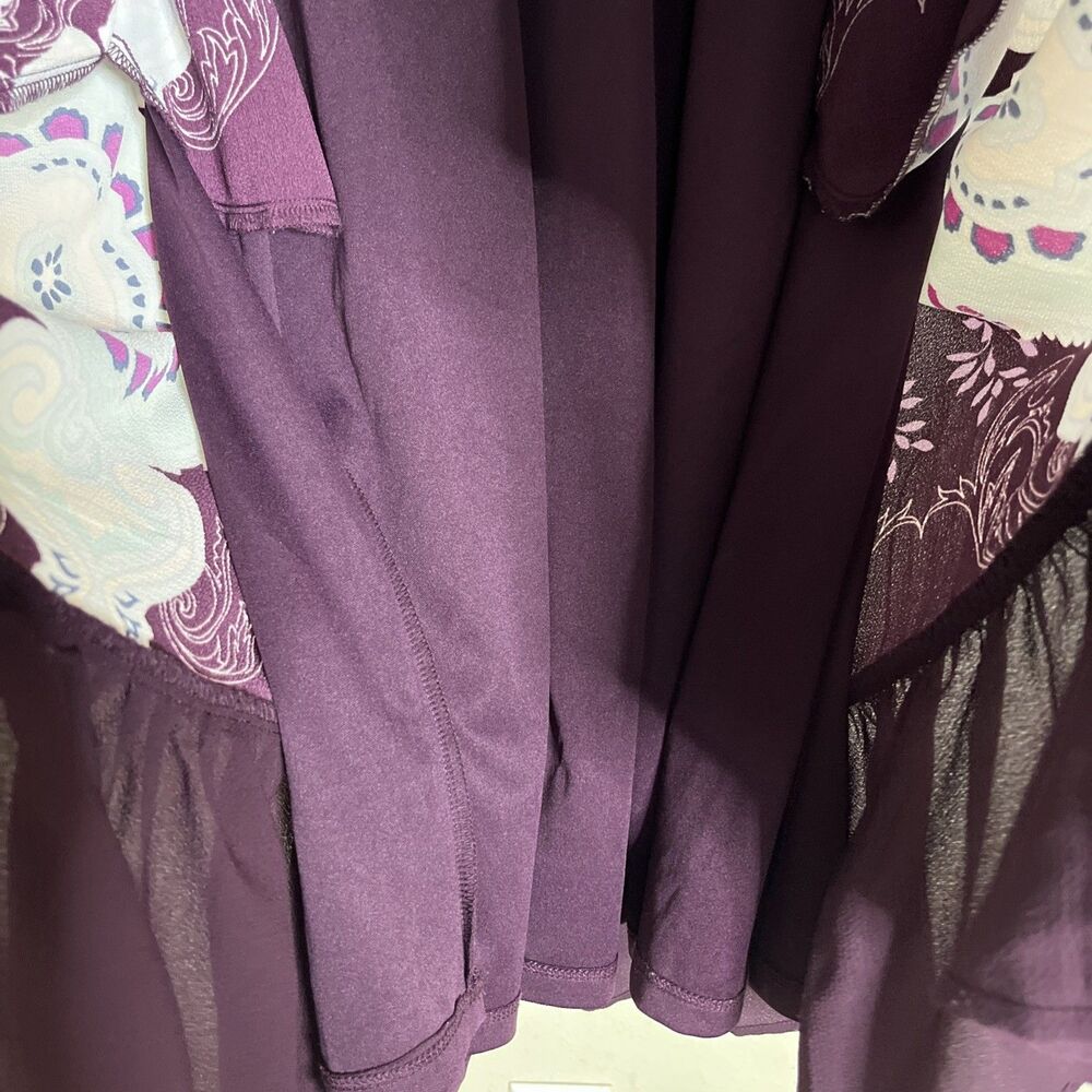 Lane Bryant Purple and White Floral Midi Dress - Picture 7 of 15